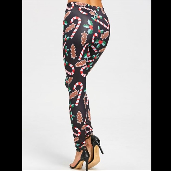 Christmas Graffic Tight Leggings - Picture 4 of 6